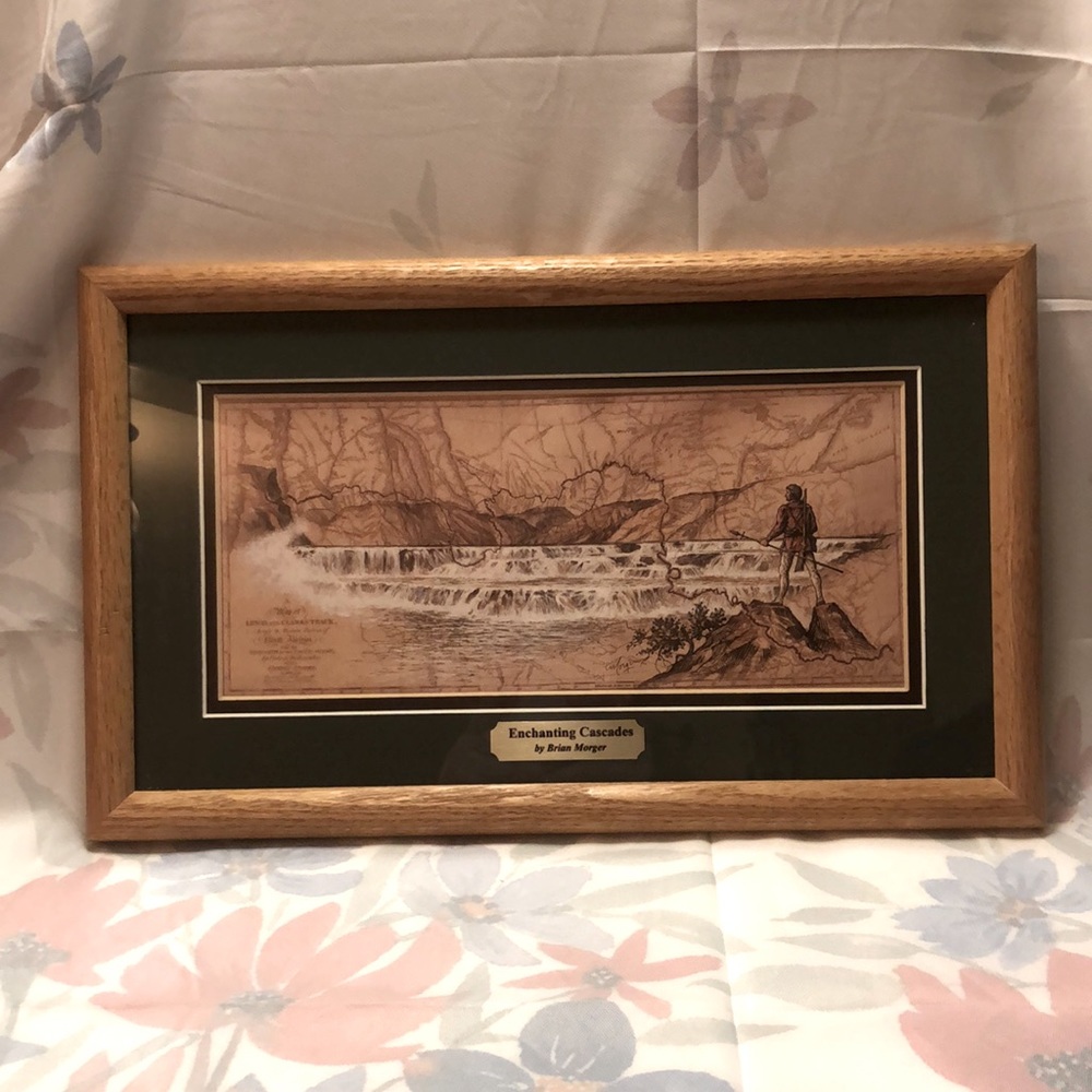 Vintage Lewis & Clark Enchanting Cascades by Brian Morger - 15.25x9.25